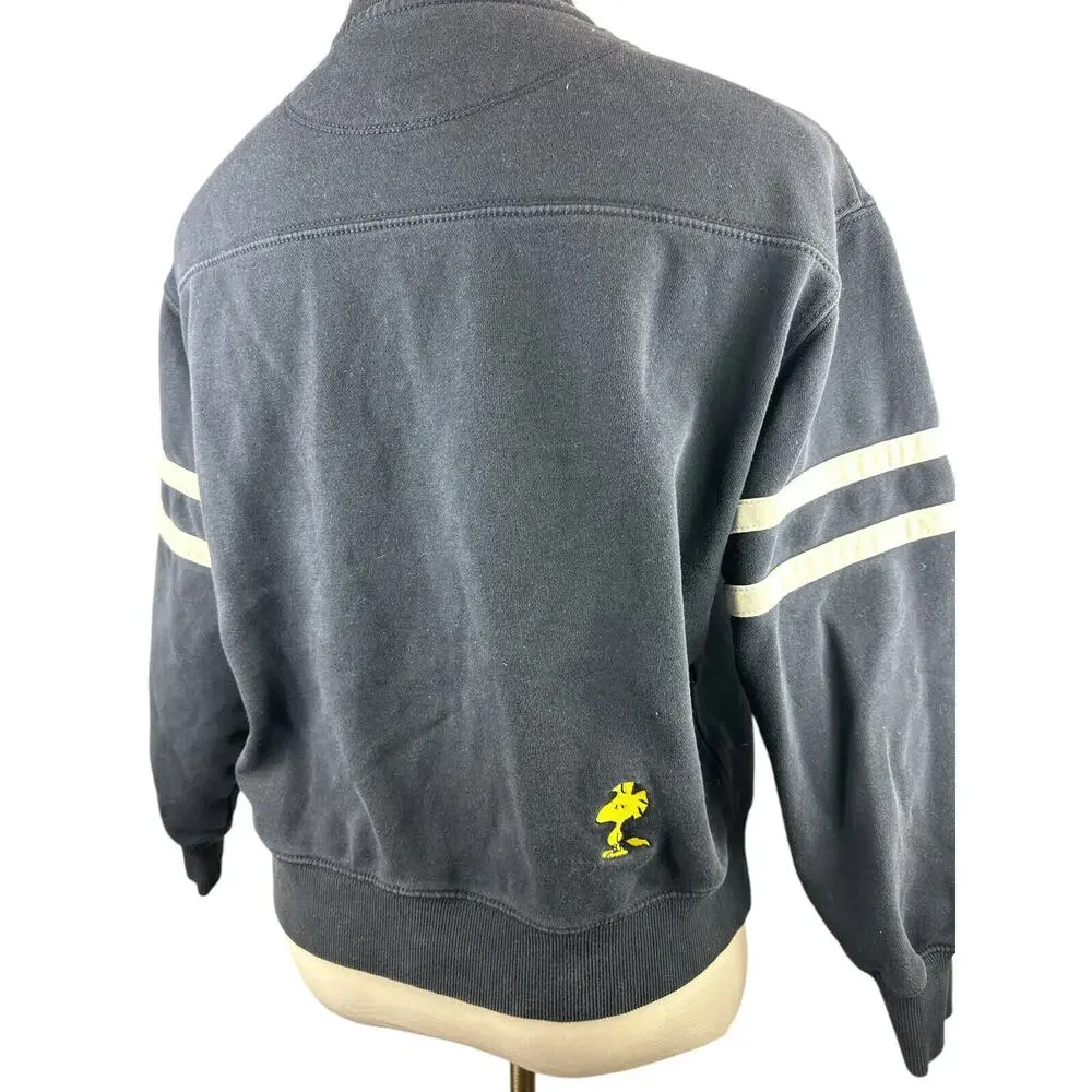 Coach X Peanuts Snoopy Lights Crewneck Oversized Sweatshirt Navy Blue Women's XS - Picture 8 of 14